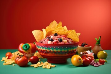 Fototapeta premium Cinco de Mayo concept for Mexican American holiday. Happy Cinco De Mayo Day design, Mexicans celebrating May 5, Mexico's victory. Mexican party background.