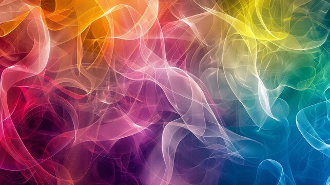 Abstract background in colors and patterns for Neurodiversity Pride Day, close up, celebration theme, vibrant, overlay, digital art backdrop