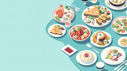 A table overflowing with delicious food, perfect for a celebration or special occasion.