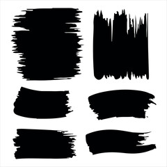 abstract brush strokes on a white background