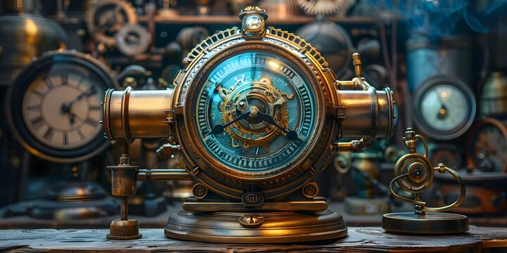 Fictional Time-Travel Device for Science Fiction and Fantasy Storytelling. Concept Time-Travel mechanics, Fictional technology, Worldbuilding, Story development, Plot twists
