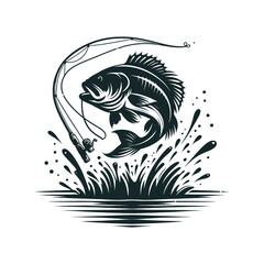 fishing silhouette, fisherman clipart, hunting silhouette, fisherman flat design, fishing vector design, fishing graphic illustration.