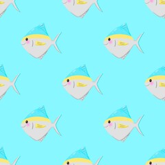 seamless pattern with fish
