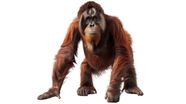 Orangutan, standing