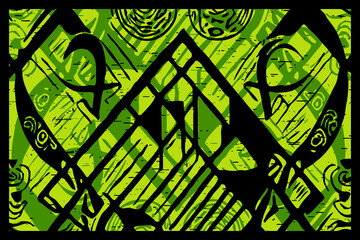 Abstract pattern. Illustration for printing on wall decorations. For use in graphics.