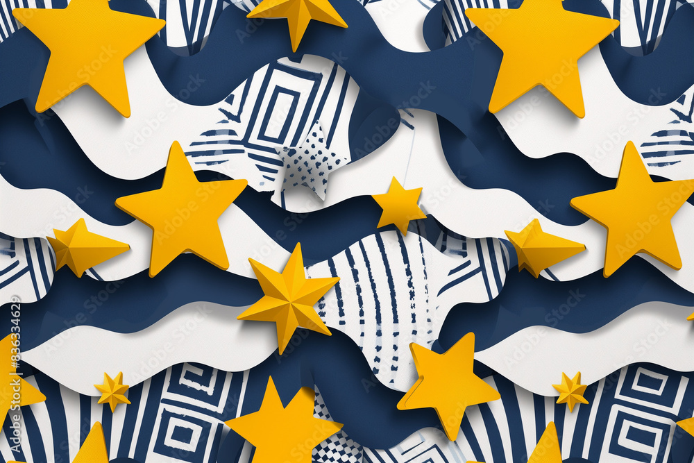 Poster wallpaper background with repeated figures patterns. abstract contemporary modern print with geometr