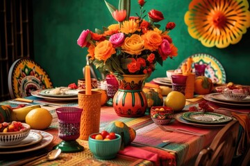 Fototapeta premium Cinco de Mayo concept for Mexican American holiday. Happy Cinco De Mayo Day design, Mexicans celebrating May 5, Mexico's victory. Mexican party background.