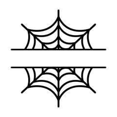 Spiderweb Split Name Frame