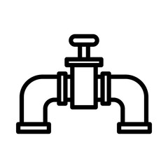 Water pipe line icon. Oil industry icon. Oil industry icon isolated on white background. Transparent background, minimalist symbol. Vector images