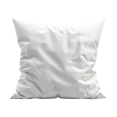 Obraz premium White cushion on a minimalistic background. Perfect for interior design, home decor, or textile projects. transparent backgrounds