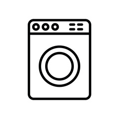washing machine sign symbol vector icon