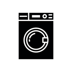 washing machine sign symbol vector icon