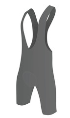 Cycling jersey shorts. vector illustration