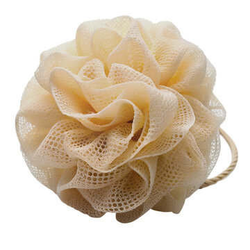 Natural loofah sponges on transparent background
