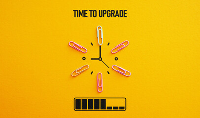 Time to upgrade is shown with clock and success bar