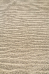 Sylt, Germany. Sand ripples on the beach.