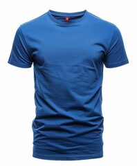 Blue Short Sleeve Crew Neck T-Shirt