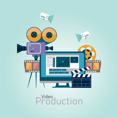 Produkcja filmowa tło