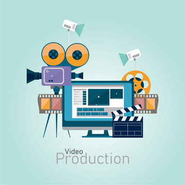Produkcja filmowa tło