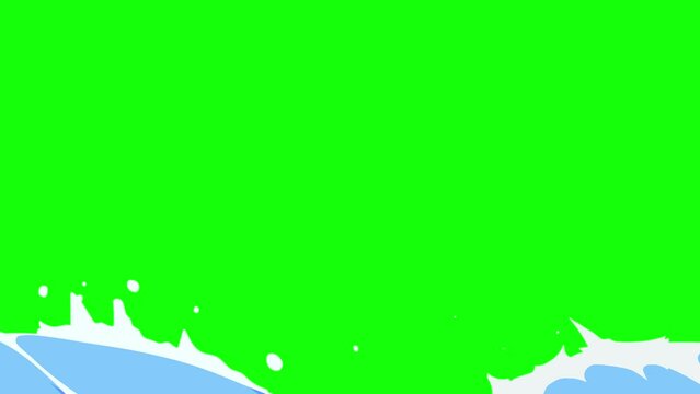 flowing water animation