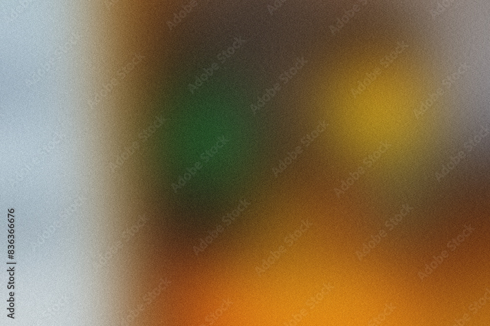 Poster highly textured, grainy image with a soft gradient blending earth tones