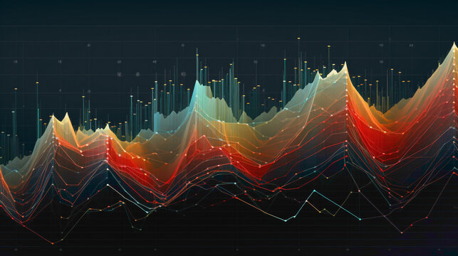 A picturesque Kagi chart featuring thick and thin lines that dynamically shift to reflect changes in price momentum and trend direction.