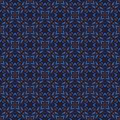 Fabric ikat ethnic seamless pattern design. Geometric ethnic traditional design for background, wallpaper, carpet, clothing, batik, textile, embroidery, sarong