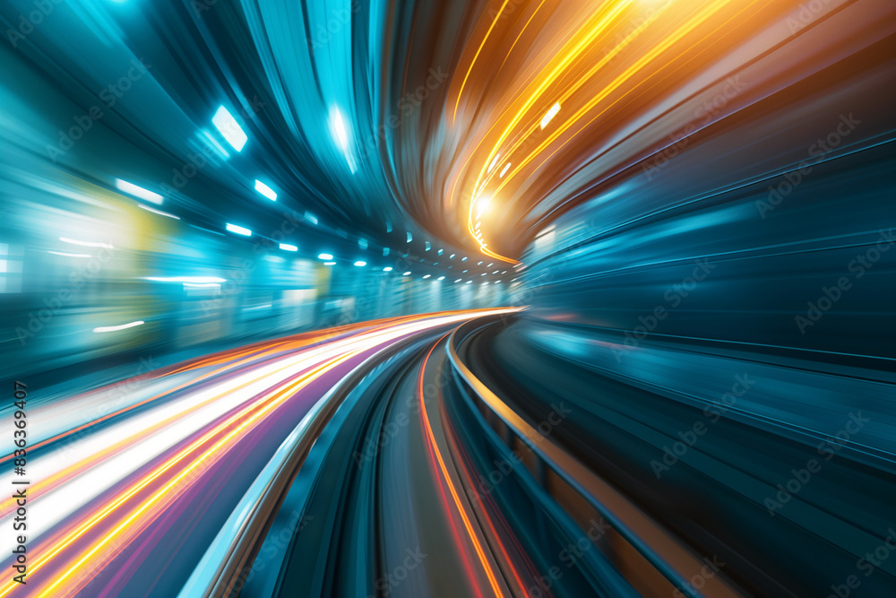 Poster blur move high speed business performance technology banner abstract for background design