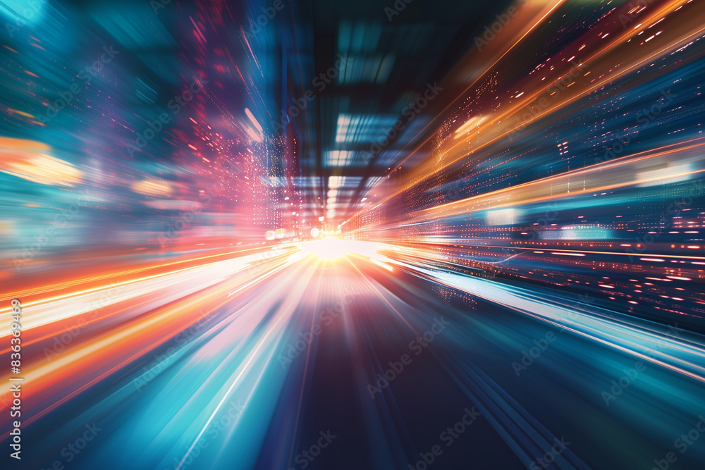 Poster blur move high speed business performance technology banner abstract for background design