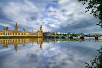 Big Ben and Westminster parliament in London. Great Britain