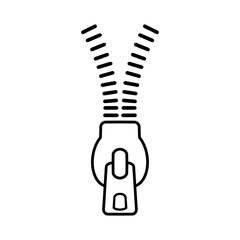 Vector icons zipper. vector illustration on white background