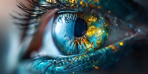 Viewing the world through the eyes A map. Concept Traveling, Exploration, World Map, Adventure, Global Perspectives