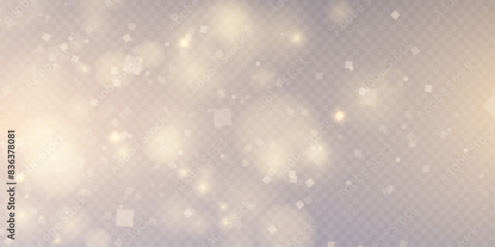 Aufkleber light effect with lots of shiny highlights shining on transparent background for christmas new year 