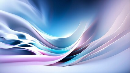 Naklejka premium Abstract gradient blue, violet, lilac, pink background with smooth flowing lines and waves, empty space, energy flow concept, curvy wallpaper, template