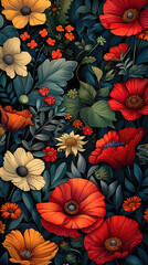 Fototapeta premium vintage background, products, enginer, generative, ai, steampunk, clock background, clock, watch, mechanism, gears, metal, wheel, vintage, time, old, clockwork, flower, flowers, nature, bouquet, plant