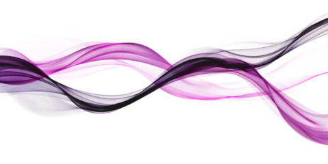 purple black smoke wave isolated