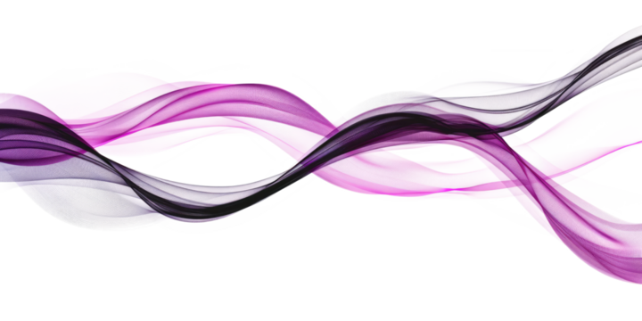 purple black smoke wave isolated