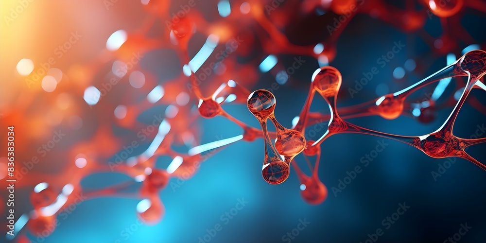 Poster in-depth molecular structure background for scientific context. concept molecular structure, scienti
