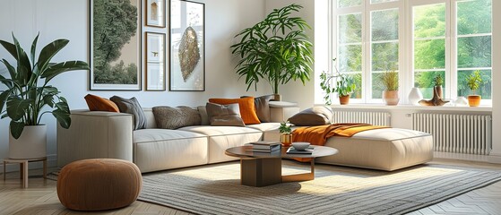 Elegant and comfortable living room.