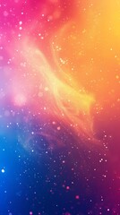 Colorful abstract background with glowing particles