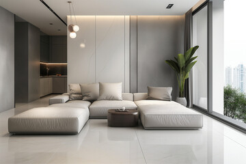 Modern Minimalist Living Space