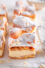 Delicious and tasty Choux pastry cake as light wedding cake.