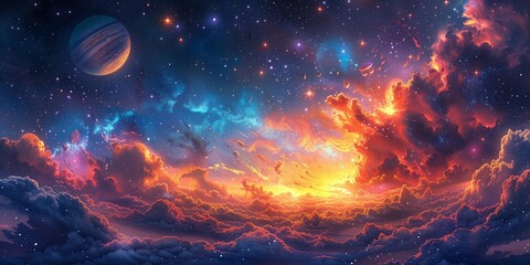 Nebula Dreamscapes, generative ai