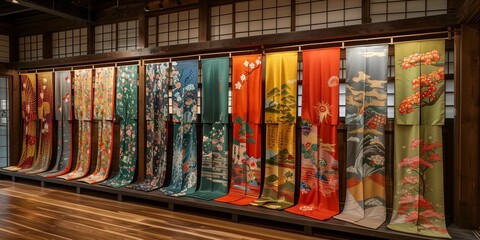 Intricate Patterns of Kimonos, generative ai
