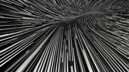 Abstract black and white lines pattern