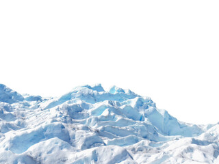 Ice Mountain of the Moreno Glacier, in a transparent background