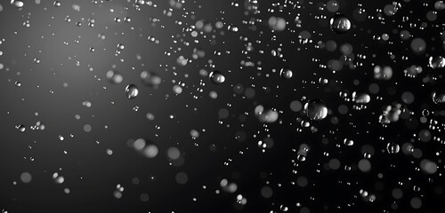HD capture of raindrops on transparent background, vector effect showcased.