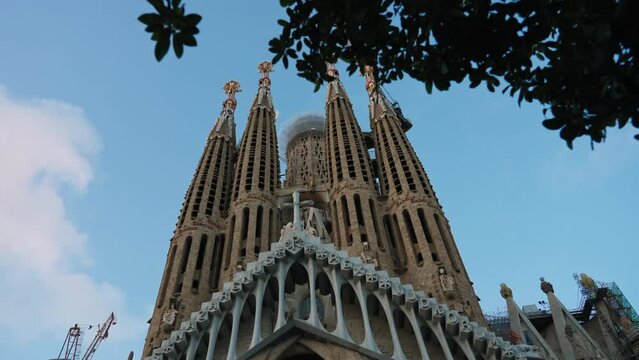Sagrada Familia in Barcalona, Steadicam shot
