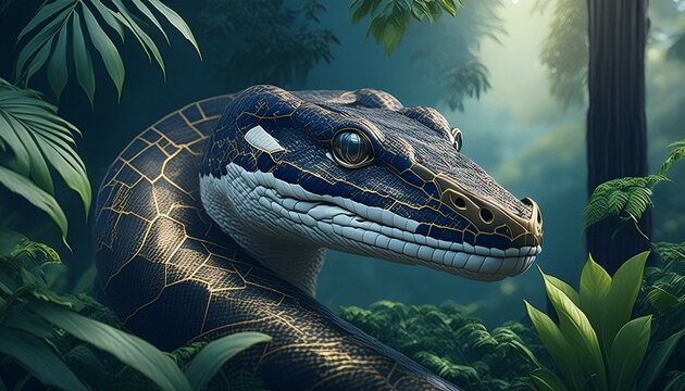 A portrait of a python 