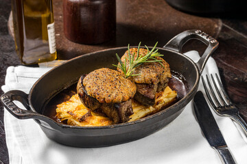 Meat with boiled potatoes